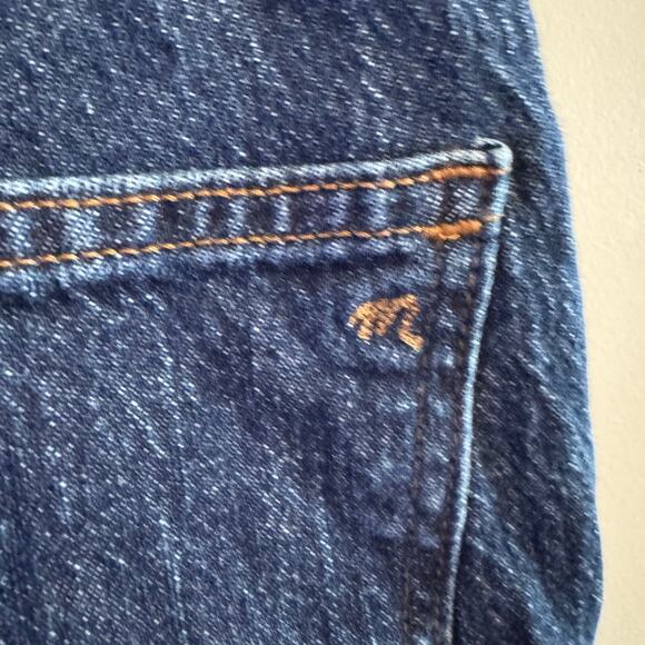 Madewell Perfect Vintage Straight Jeans Blue High Rise Button Zip Pocket Sz 28 - Picture 9 of 14
